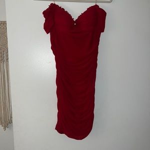 Windsor Red Cinched dress